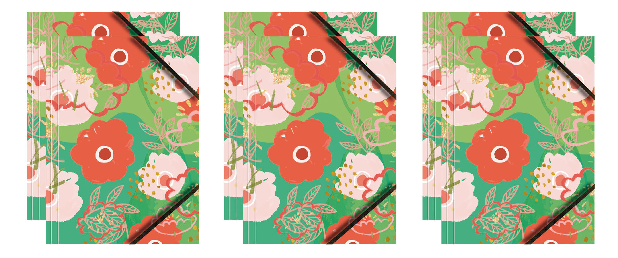 Teczka kartonowa z grafiką i gumką BT601-C2