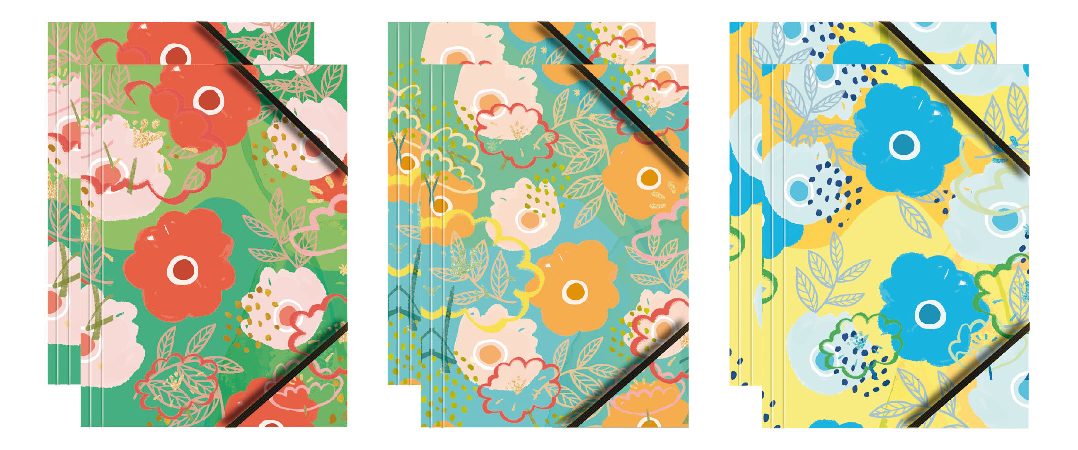 Teczka kartonowa z grafiką i gumką BT601-M3