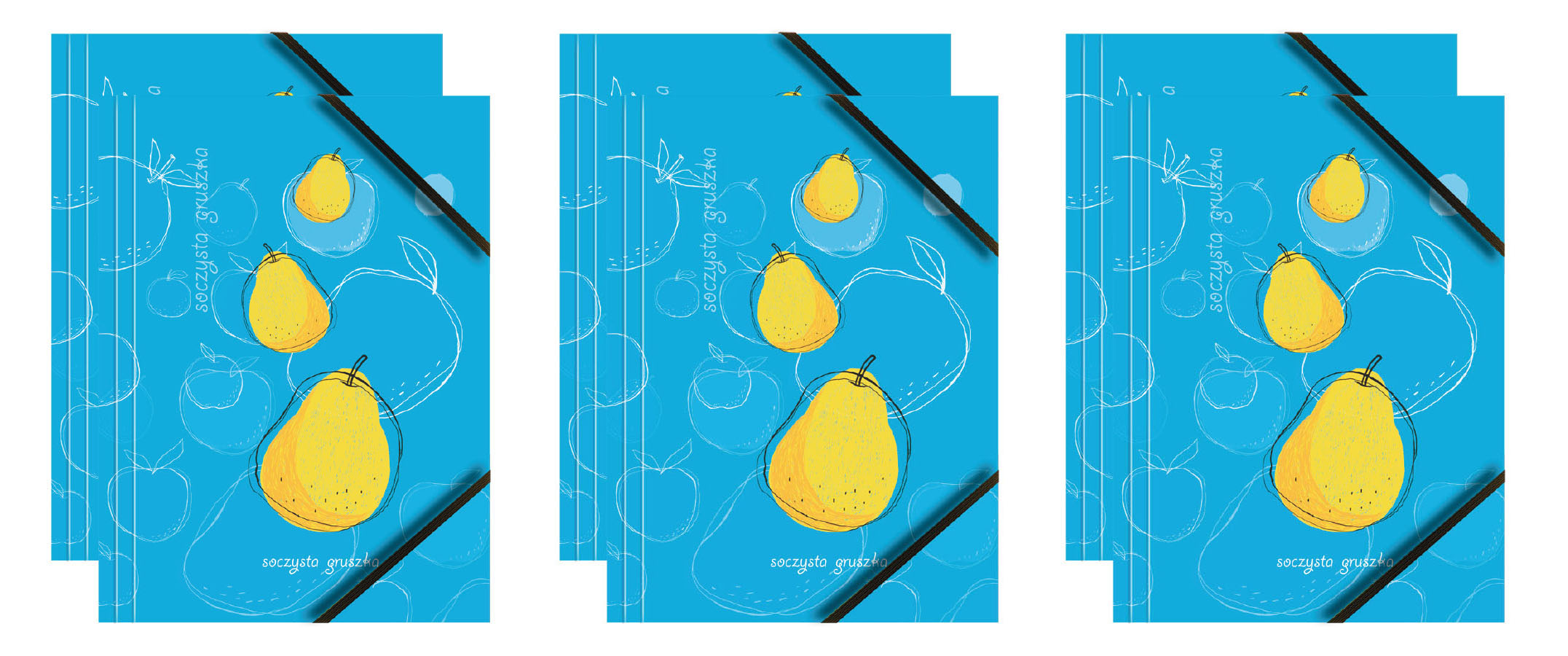 Teczka kartonowa z grafiką i gumką BT601-A2