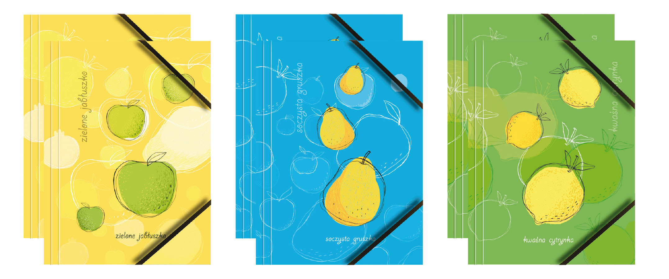 Teczka kartonowa z grafiką i gumką BT601-M1