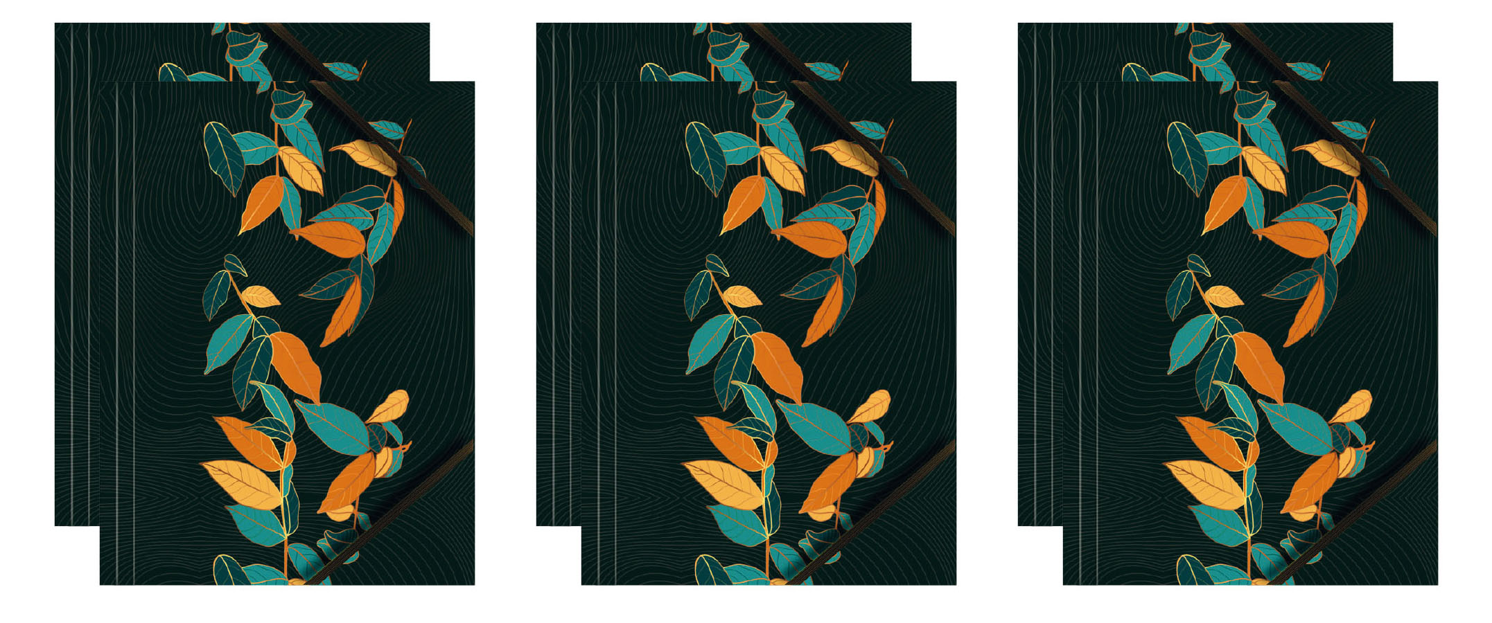 Teczka kartonowa z grafiką i gumką BT601-B1