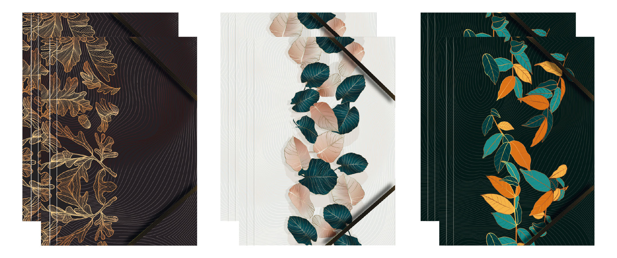 Teczka kartonowa z grafiką i gumką BT601-M2