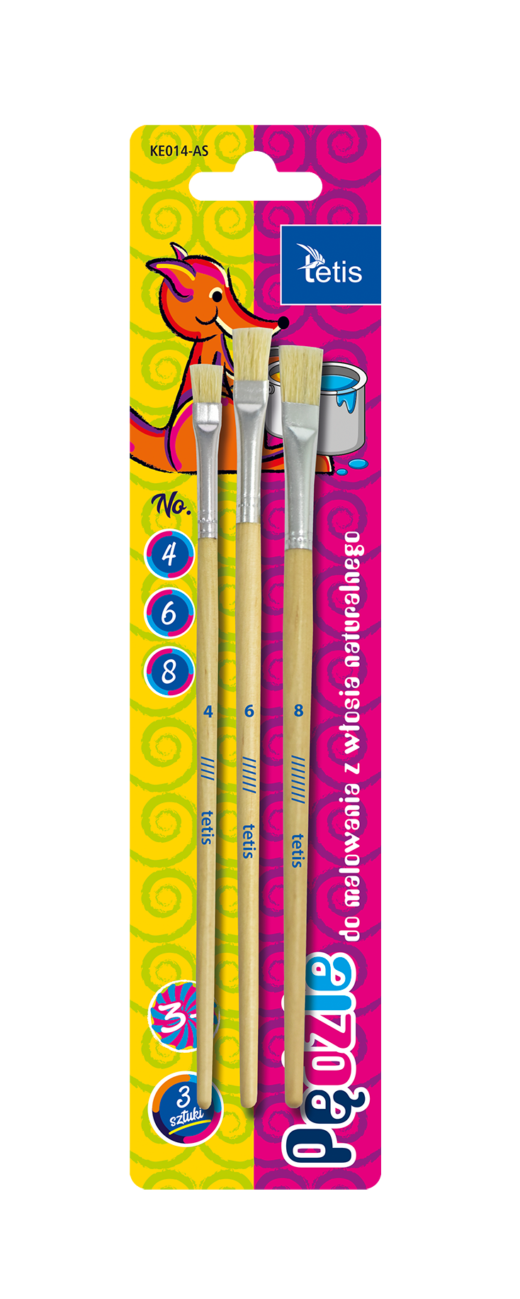 Pędzle płaskie KE014