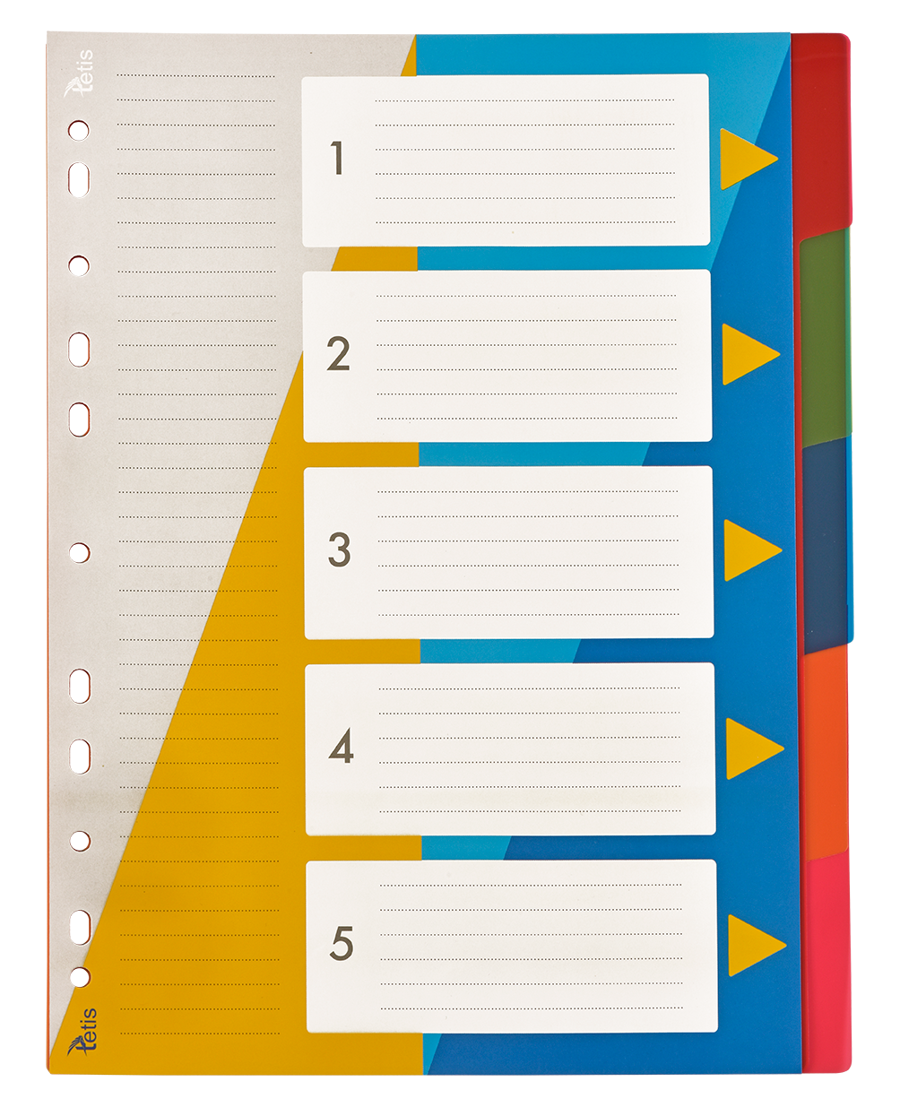 Przekładki numeryczne PP A4 BP630-5