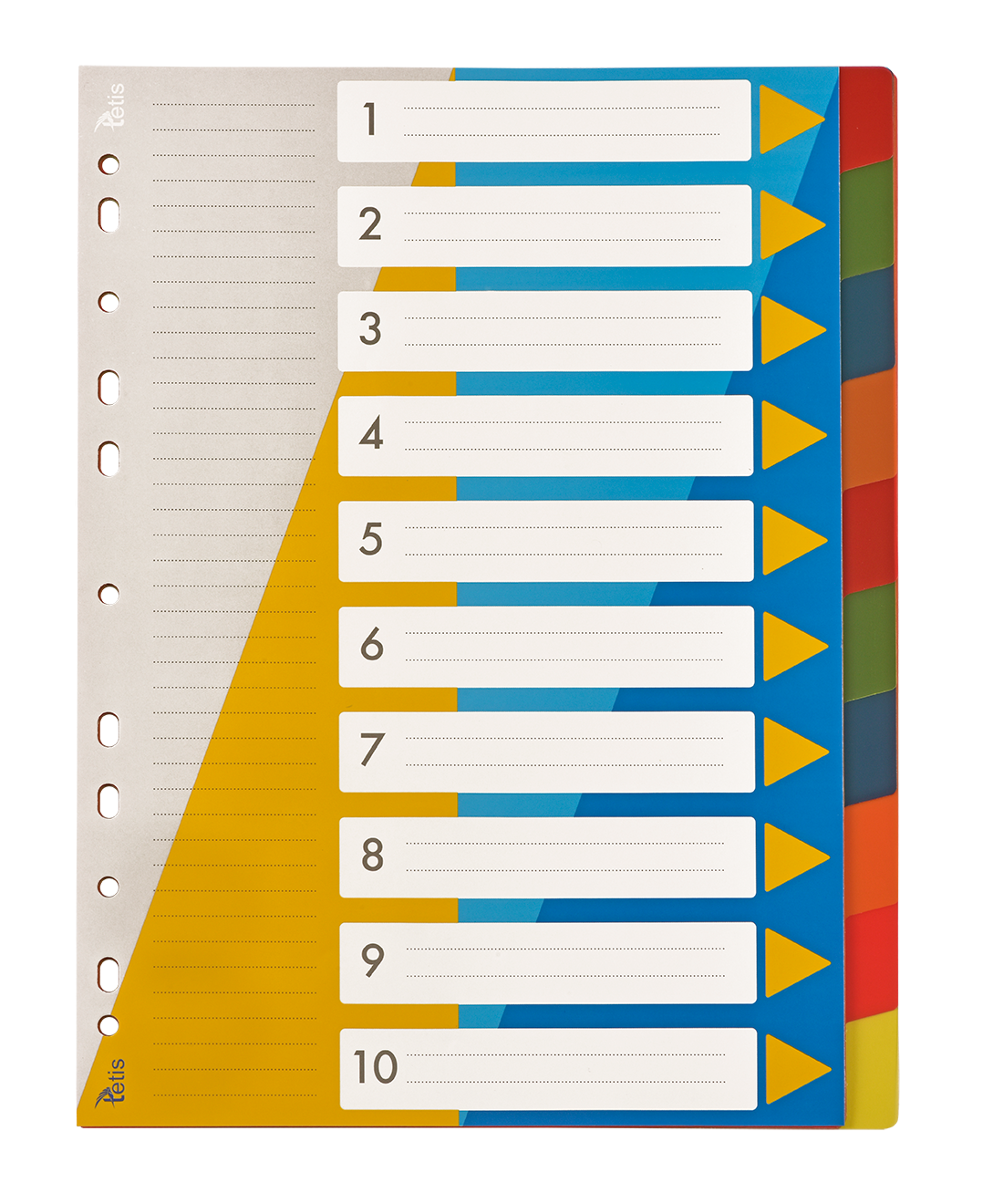 Przekładki numeryczne PP A4 BP630-10
