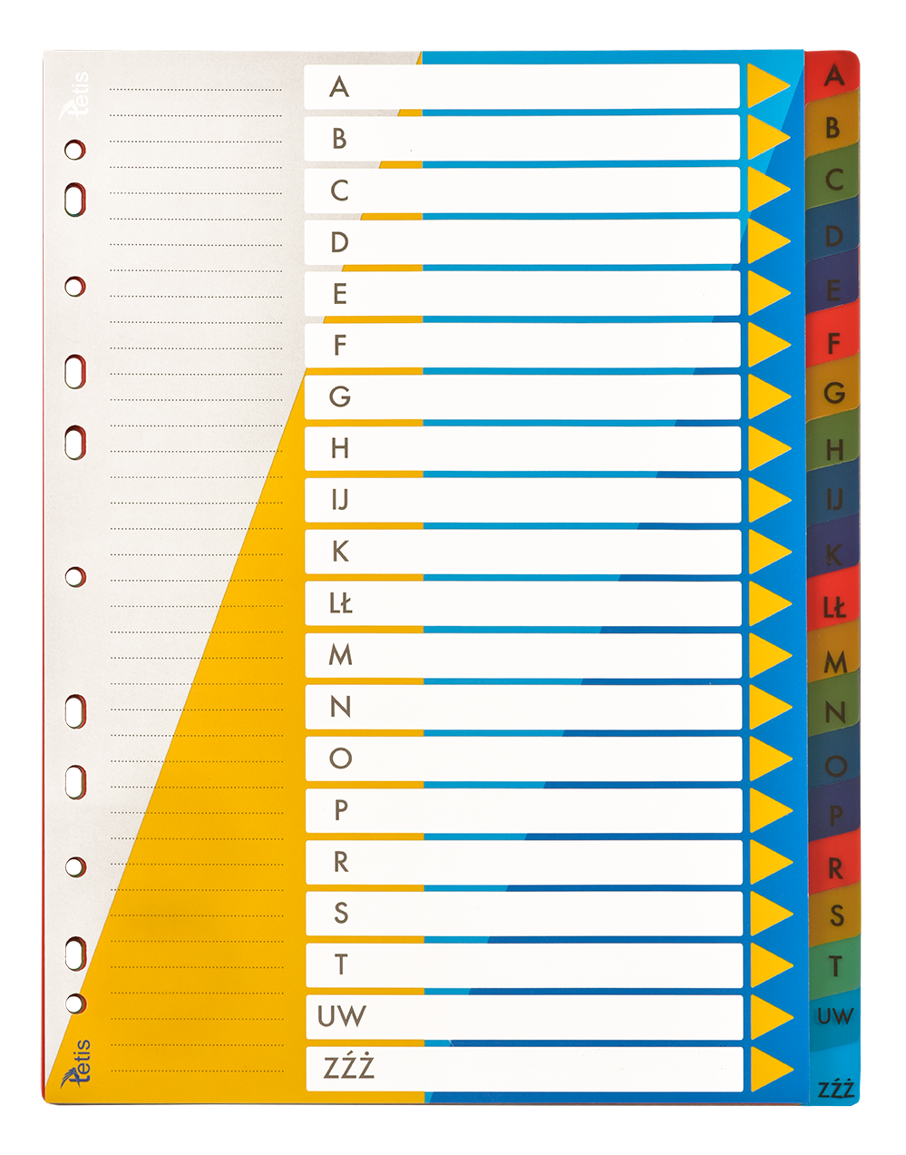Przekładki alfabetyczne PP A4 BP631-AZ