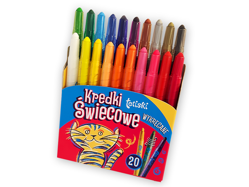 Tetiski. Kredki świecowe KT010-AE