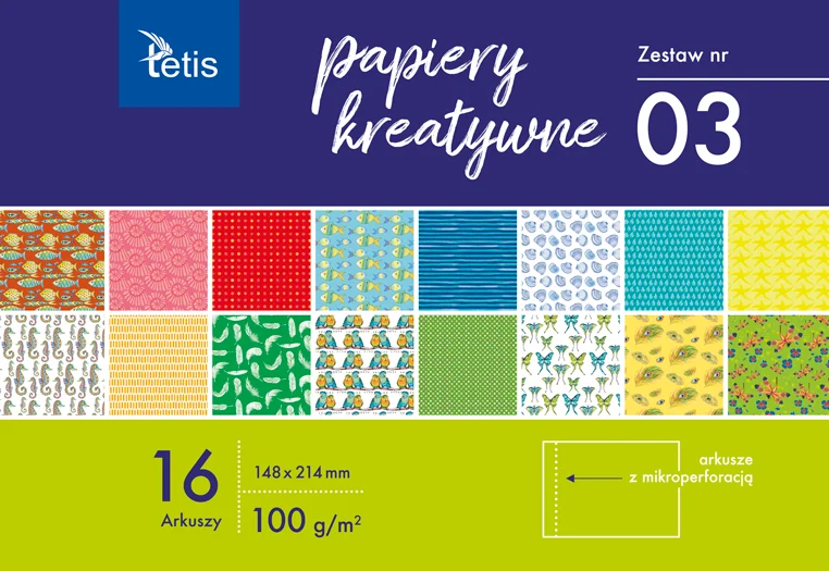 KB029-03 Papiery kreatywne zestaw