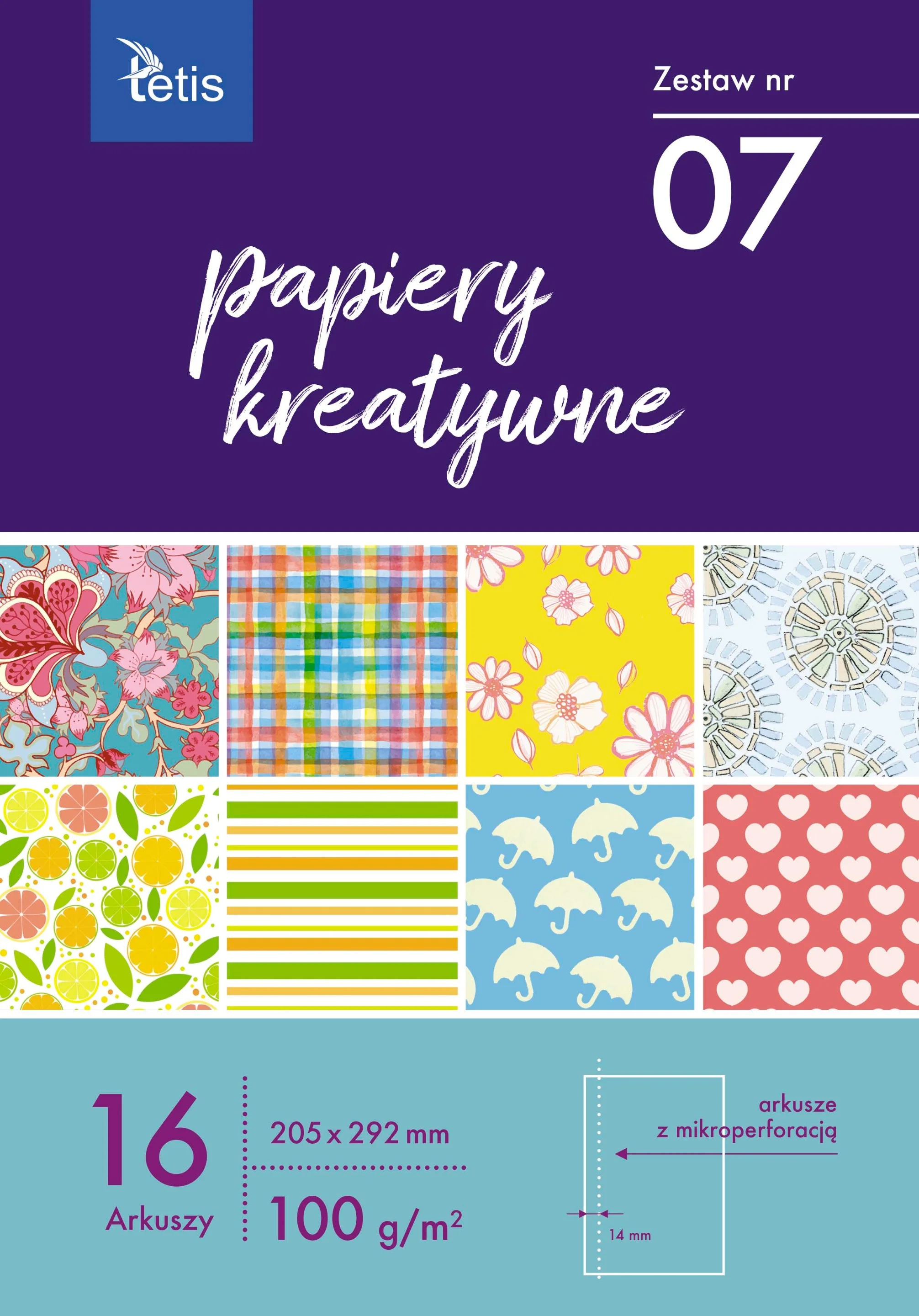 KB030-07 Papiery kreatywne zestaw