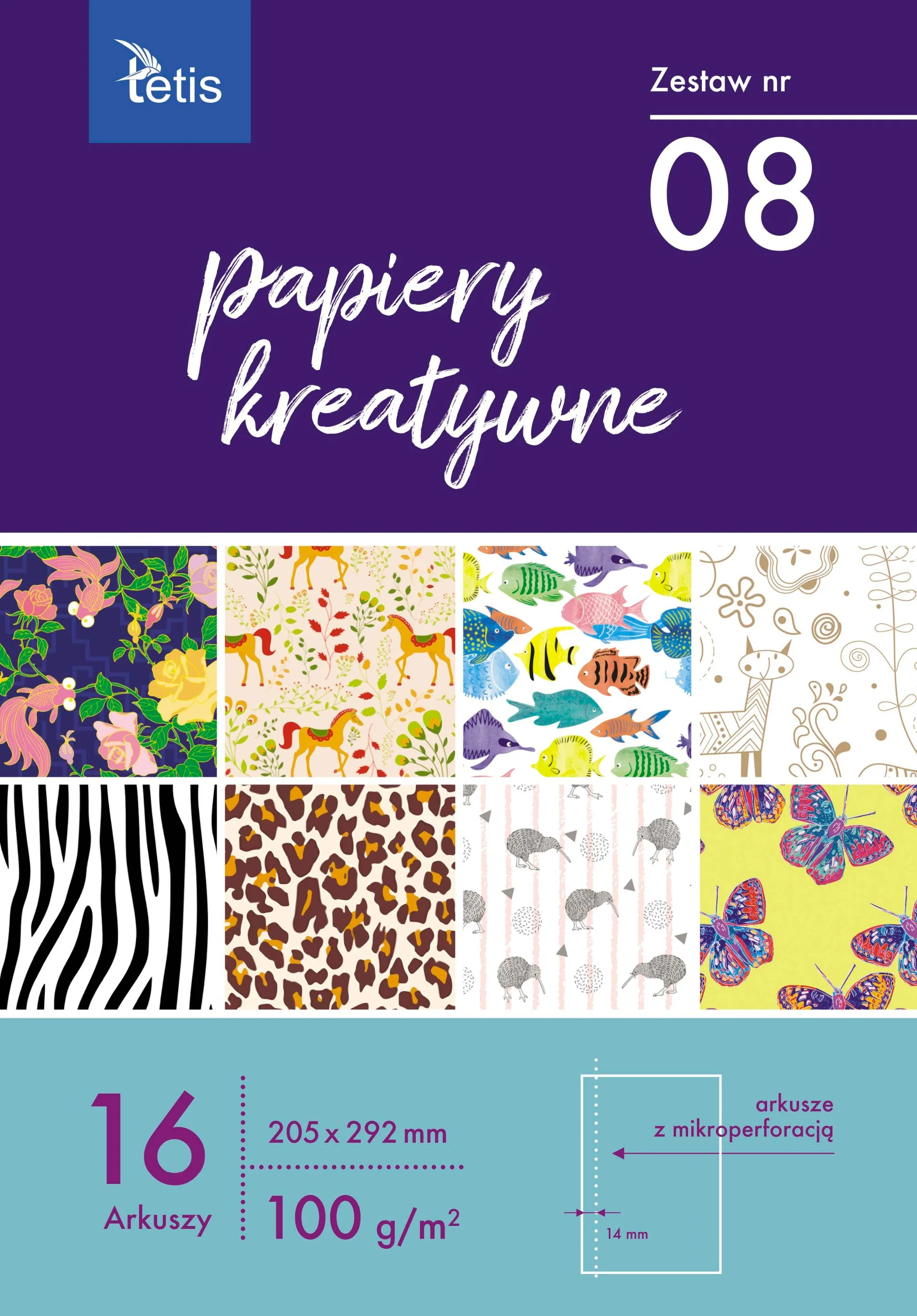 KB030-08 Papiery kreatywne zestaw