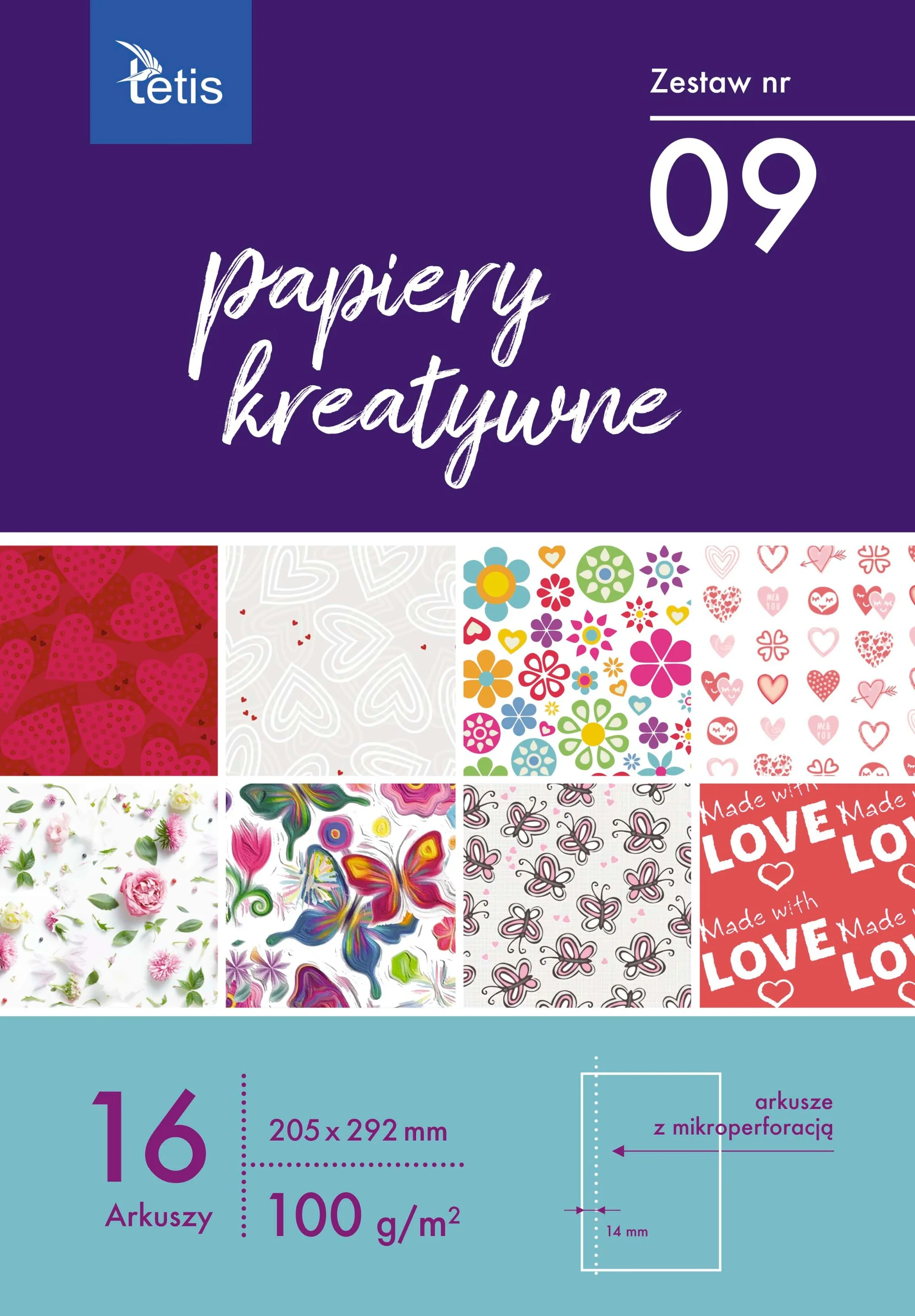 KB030-09 Papiery kreatywne zestaw