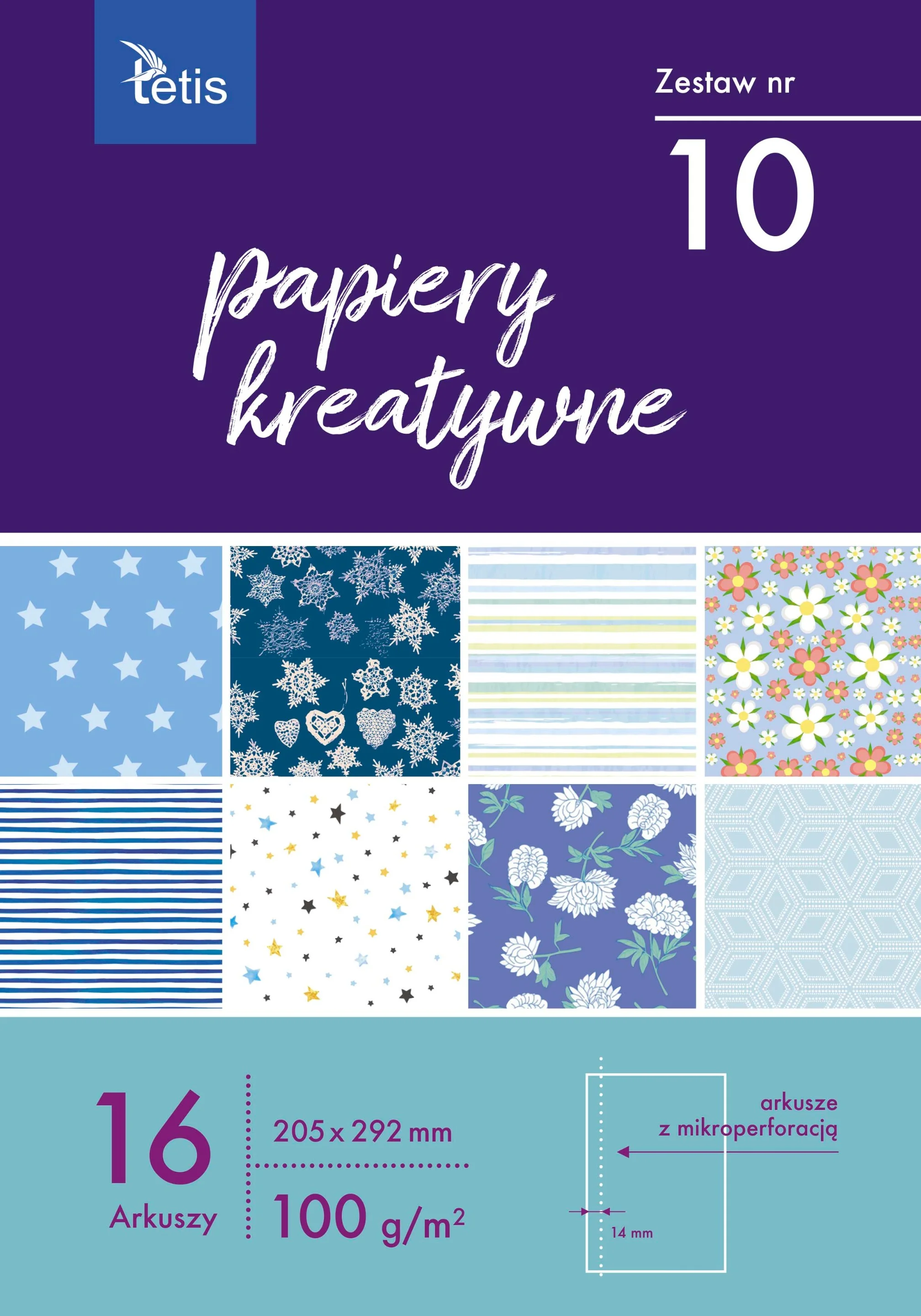 KB030-10 Papiery kreatywne zestaw