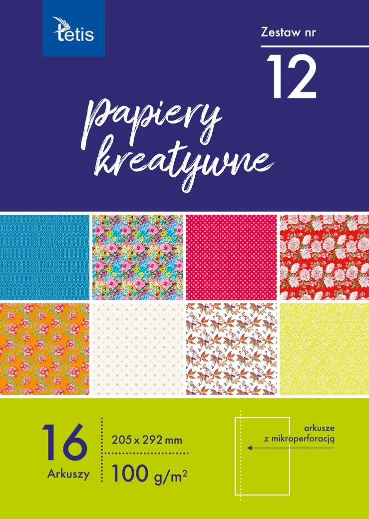 KB030-12 Papiery kreatywne zestaw
