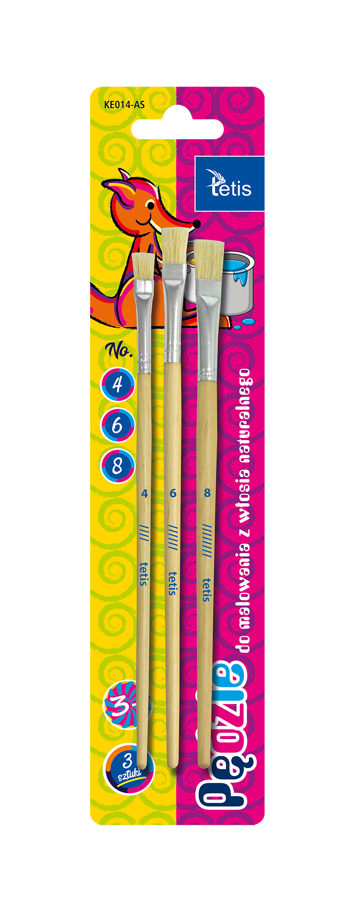 Pędzle płaskie KE014-AS