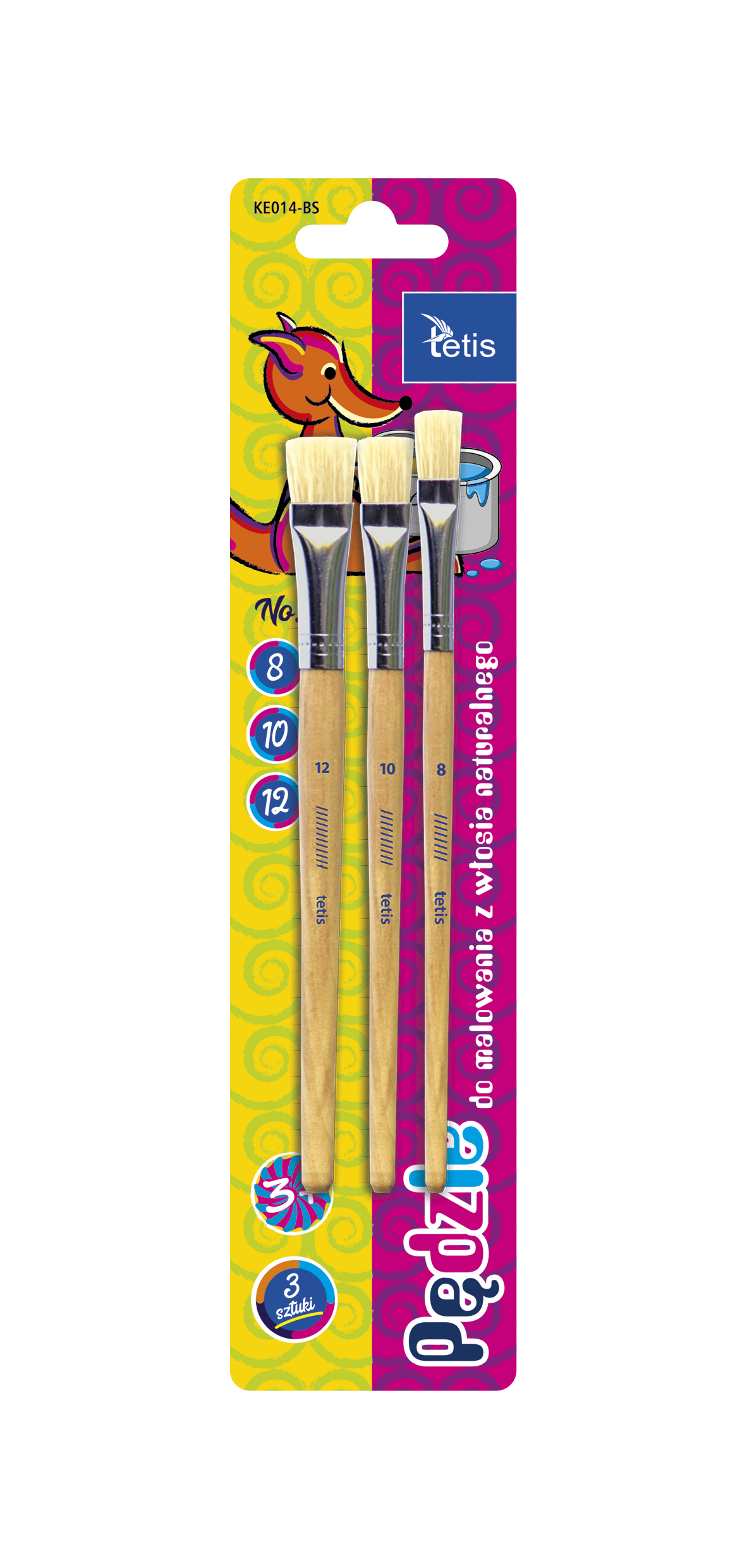 Pędzle płaskie KE014-BS