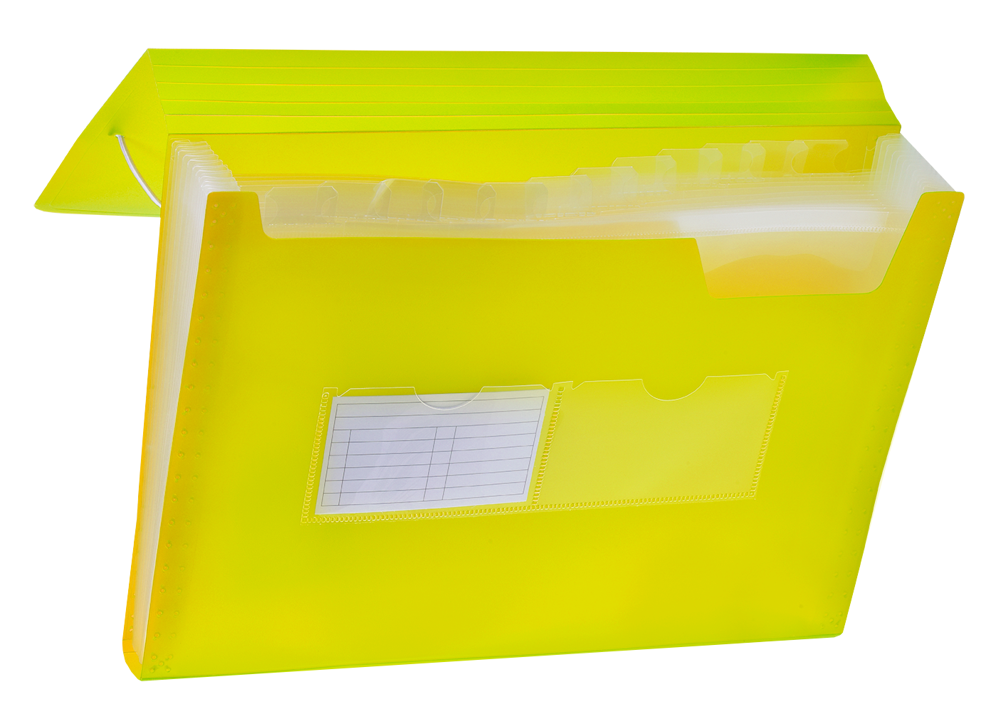 Teczka harmonijkowa A4 z gumką narożną BT621-Y